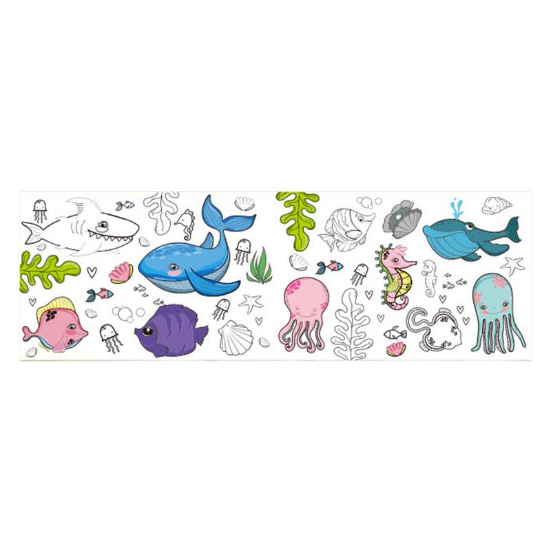 Kids Education Wallpaper - Coloring Paper Roll For Kids Cartoon