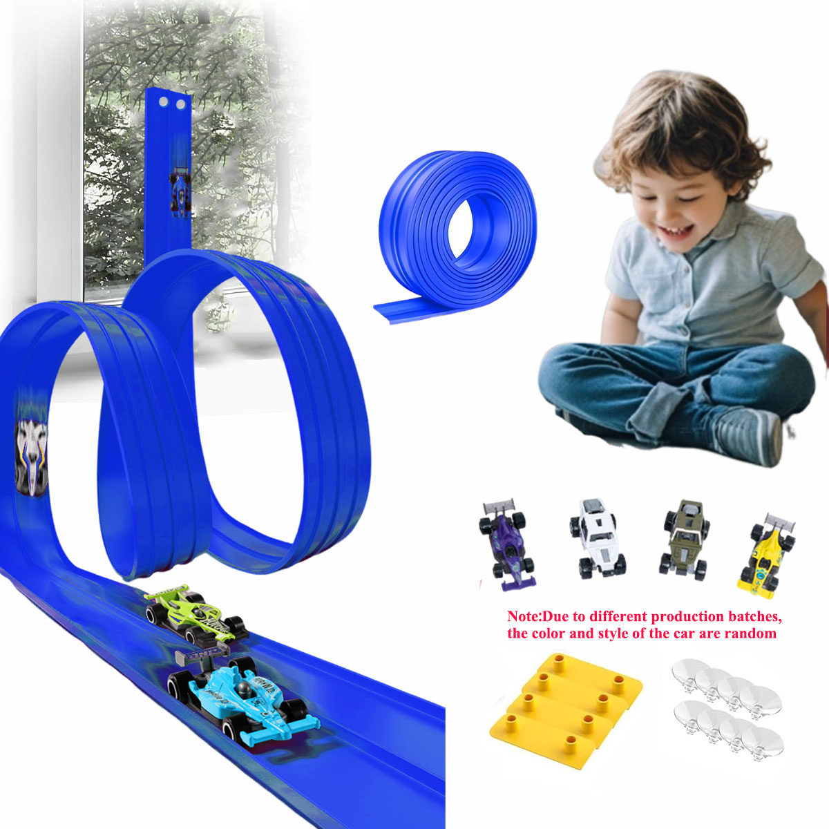 Kids Education App - Net Bag 13Ft/16.3Ft Flexible Track Toy