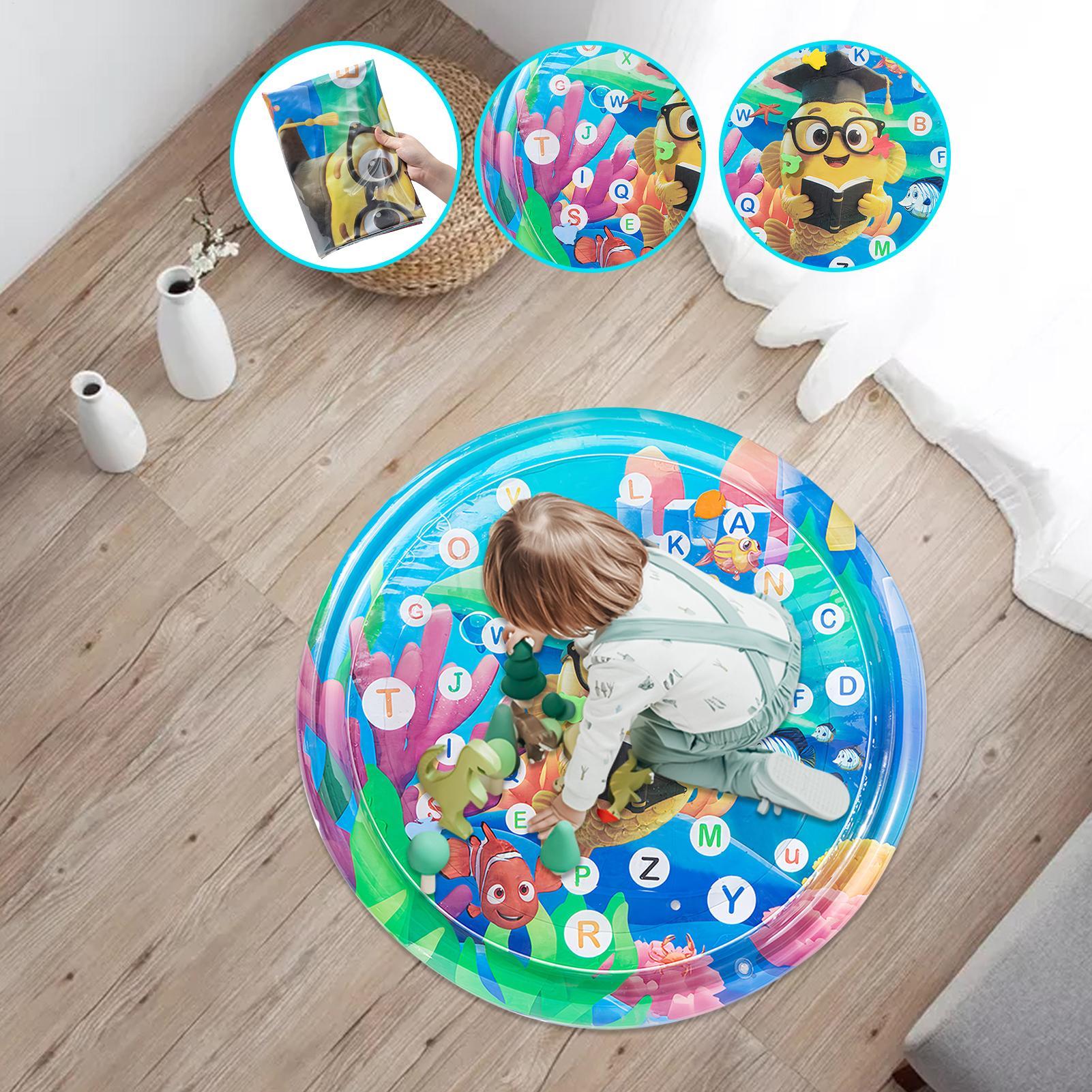 Kids Educational Mat - 105cm Baby Playing Water Mat PVC
