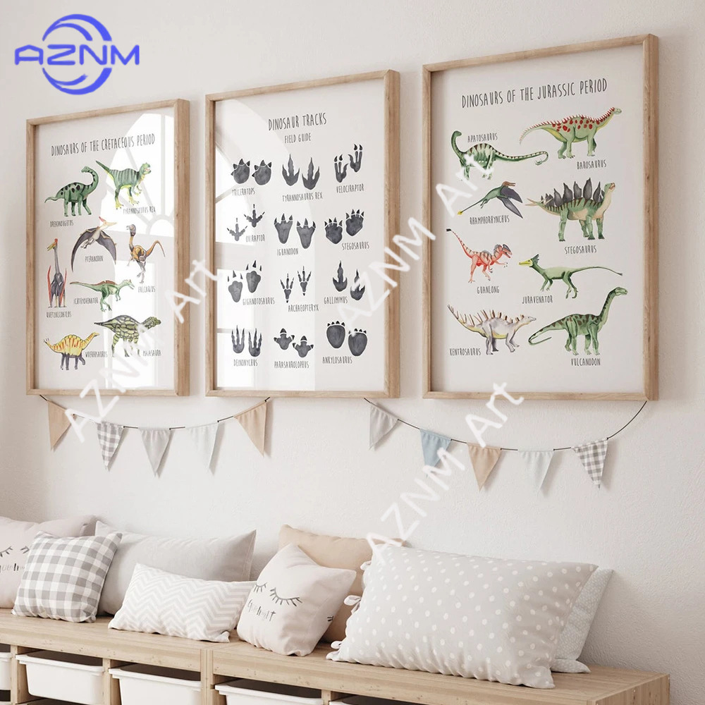 Kids Education Learning - 1/3PCS ，The cartoon dinosaur species English