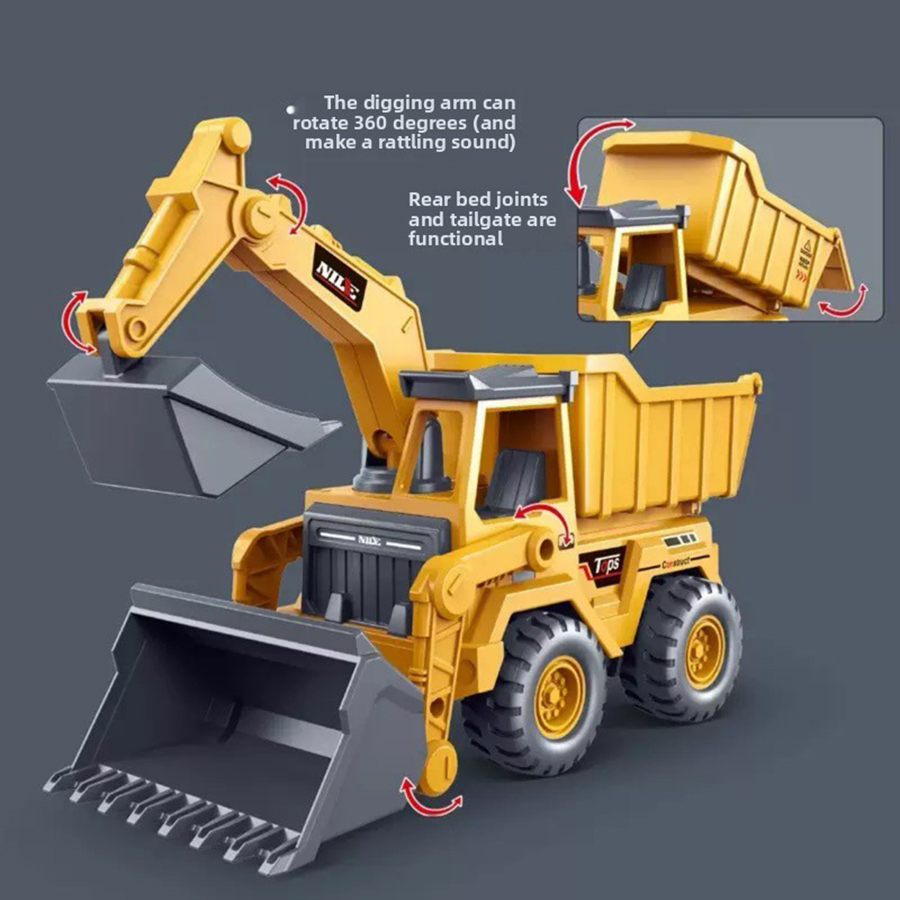 Kids Education App - 1pcs Excavator Truck Model Toy Engineering