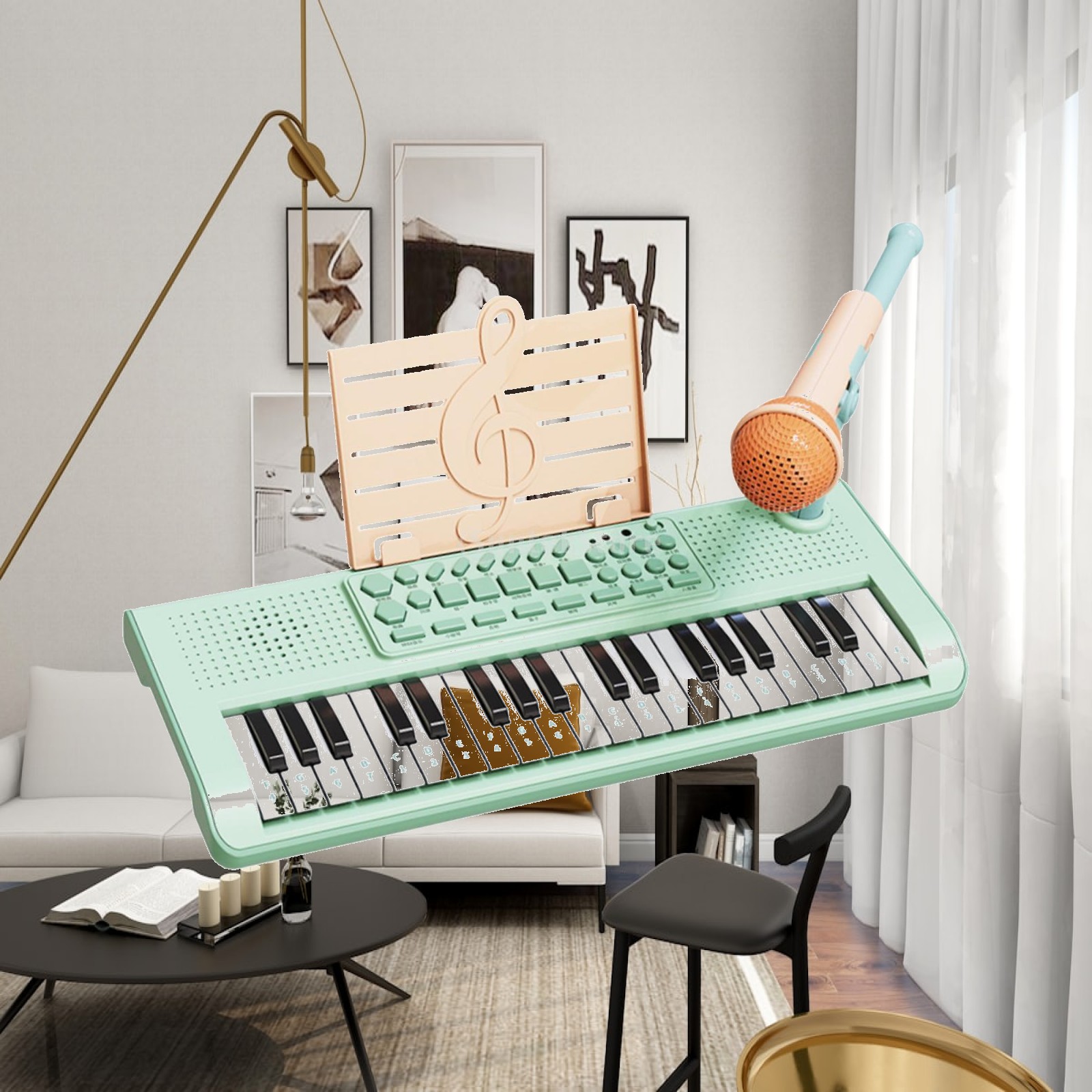 Kids Education Learning - Kids Piano Keyboard Beginner Toy, Birthday