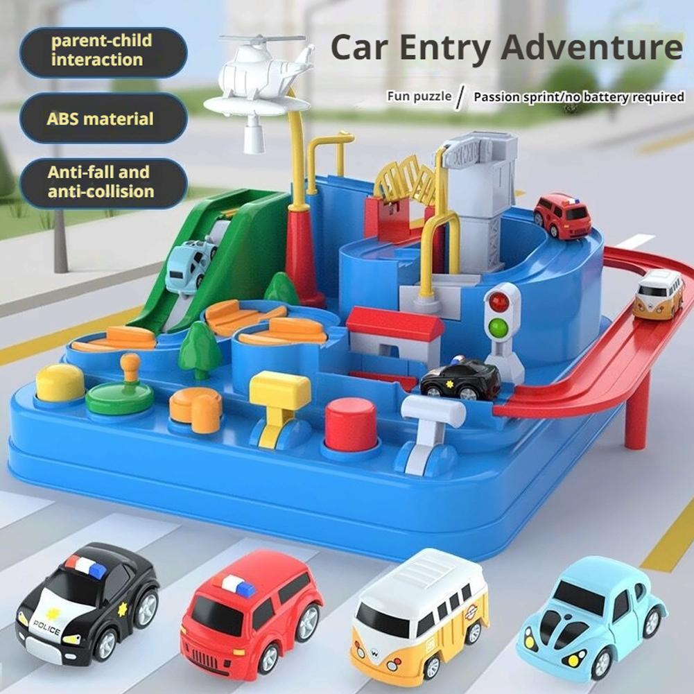 Kids Education Learning - Racing Rail Car Model Train Track
