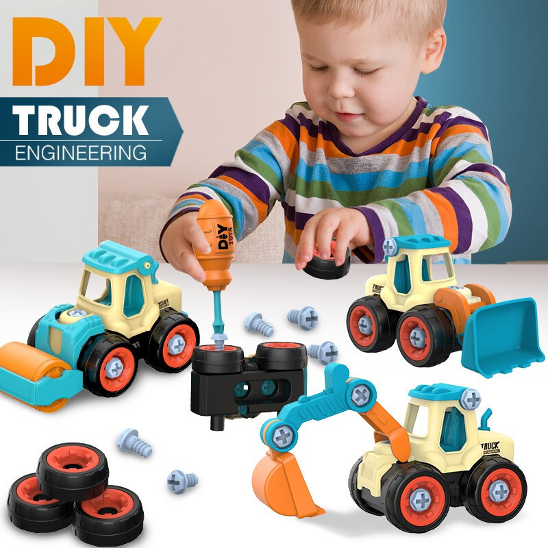 Kids Education Tools - Nut Disassembly Loading Unloading Engineering Truck