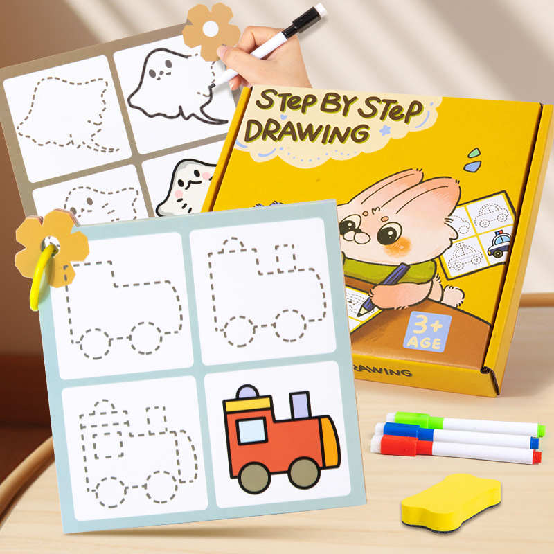 Kids Education Steps - Children Montessori Drawing Toys Step By