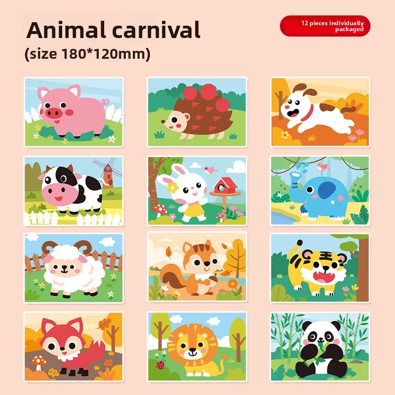 Kids Education Wallpaper - 12Pcs/set 3D EVA Foam Sticker kids