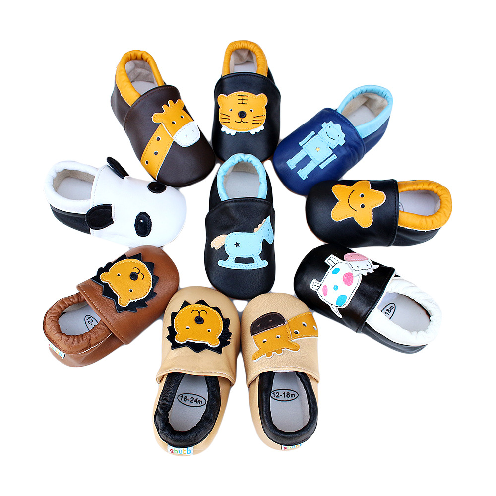 Kids Education Steps - Baby Leather Casual Crib Shoes For