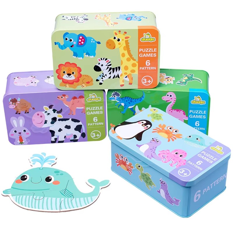 Kids Educational Game 2 - Baby Puzzle Montessori Educational Toys Wood