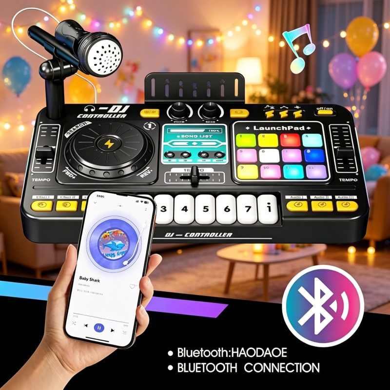 Kids Education Bd - Simulation DJ Mixer Controller Toys for
