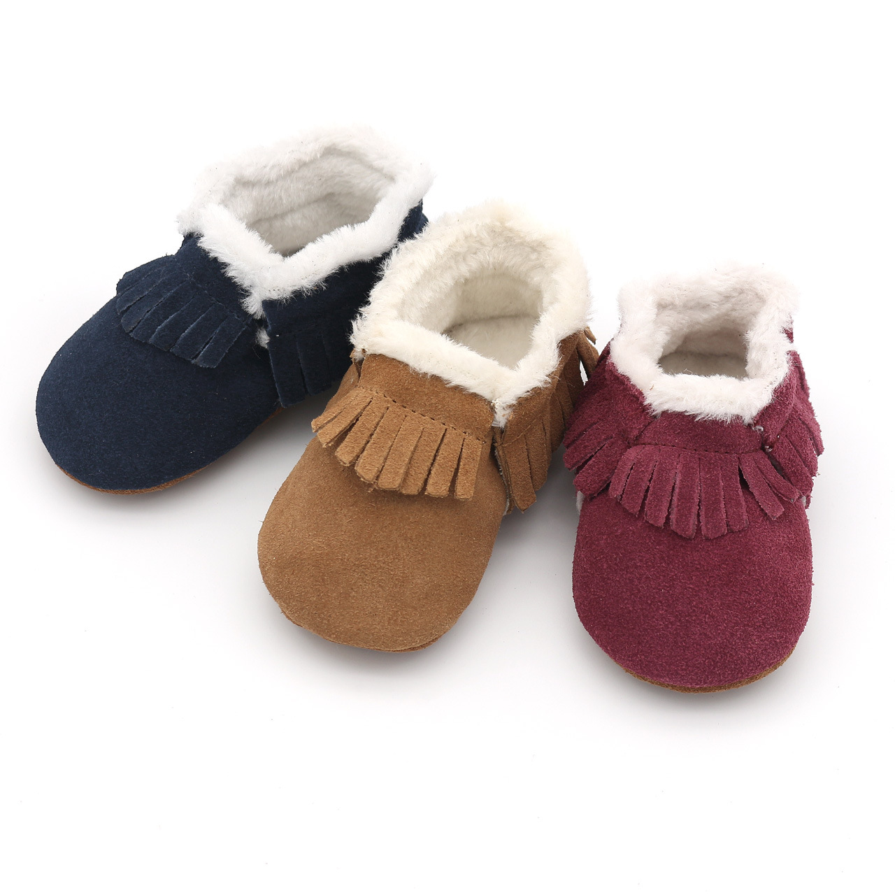 Kids Education Steps - Baby Winter Leather Casual Crib Shoes