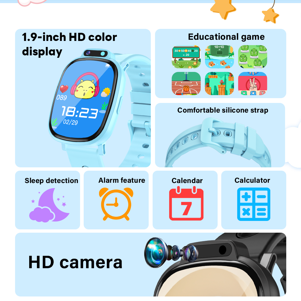 LAXASFIT Kids Smart Watch HD T - огляд і ціна Kids Education Steps
