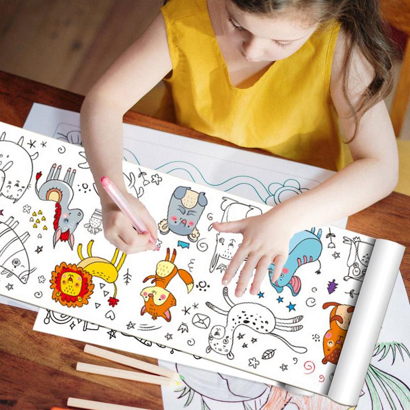 Coloring Paper Roll For Kids C - огляд і ціна Kids Education Wallpaper