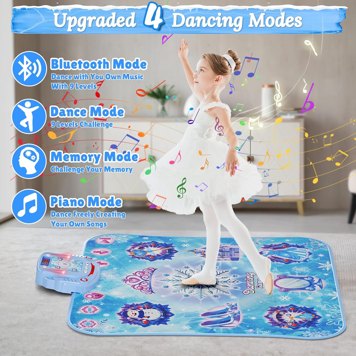 1Pc 8-key Wireless Bluetooth D - огляд і ціна Kids Educational Mat
