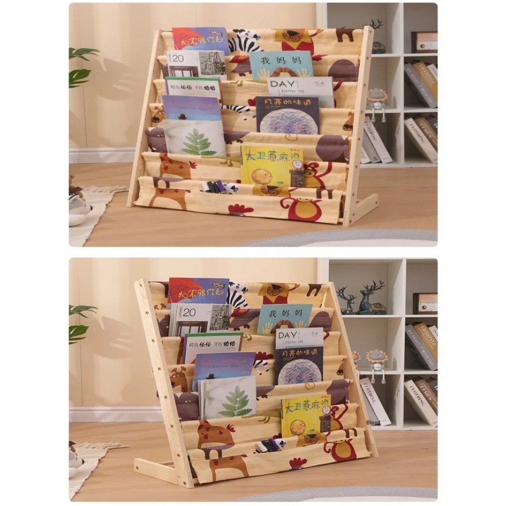 Wooden Bookshelf, Multi Layer  - огляд і ціна Montessori Shelf Toy