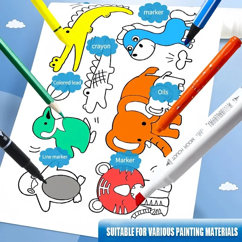 Kids Coloring Paper Roll Stick - огляд і ціна Kids Education Wallpaper