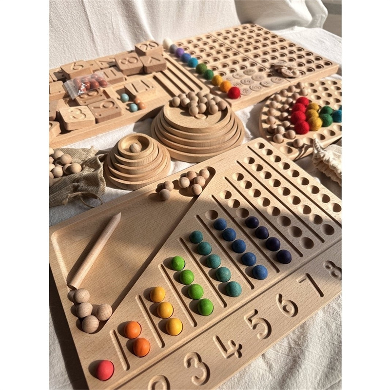 Montessori Sensory Wooden Toys - огляд і ціна Montessori Shelf Toy