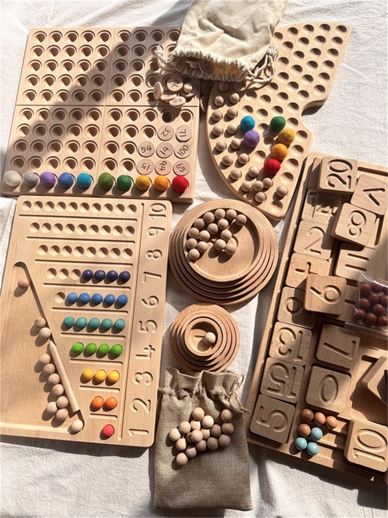 Montessori Sensory Wooden Toys - огляд і ціна Montessori Shelf Toy
