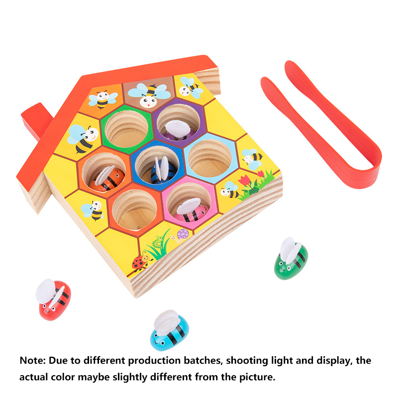 Wooden Bee House, Clamp Bee to - огляд і ціна Montessori Shelf Toy