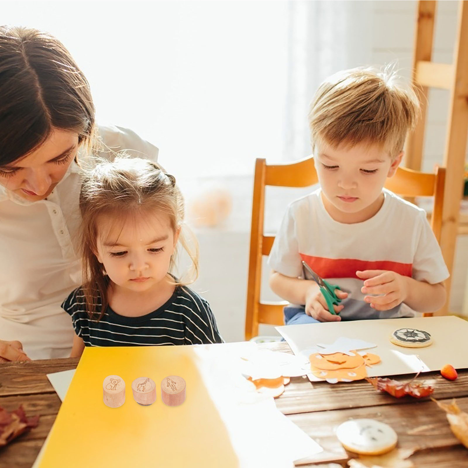 9Pcs Retro Style Wooden Animal - огляд і ціна Kids Education Tools