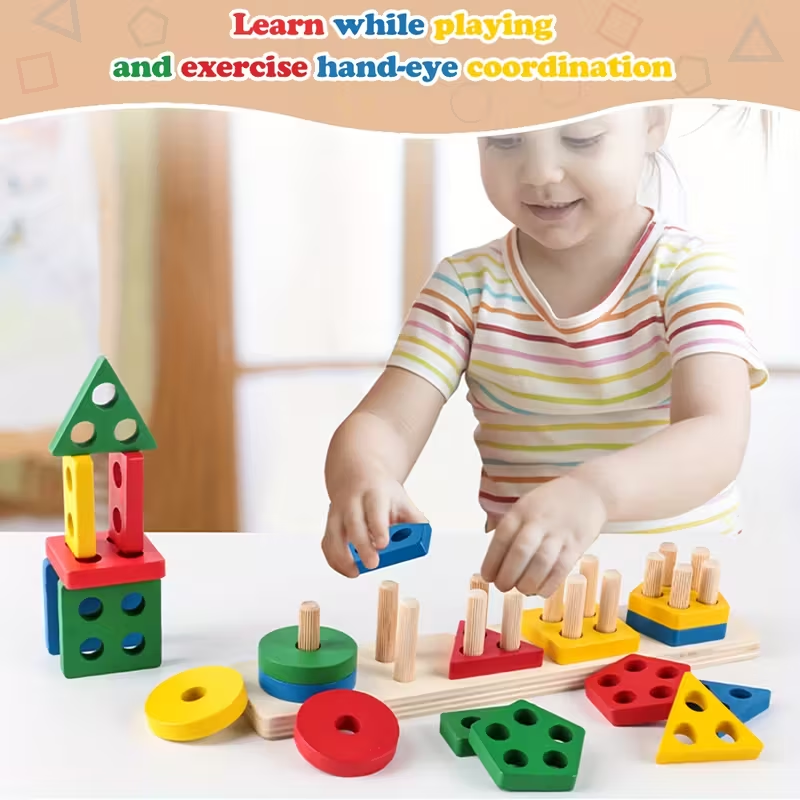 Montessori Wooden Games Baby T - огляд і ціна Kids Educational Game 2