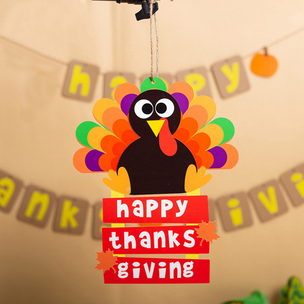 2Pcs Turkey Hanging Decoration - огляд і ціна Kids Education Wallpaper
