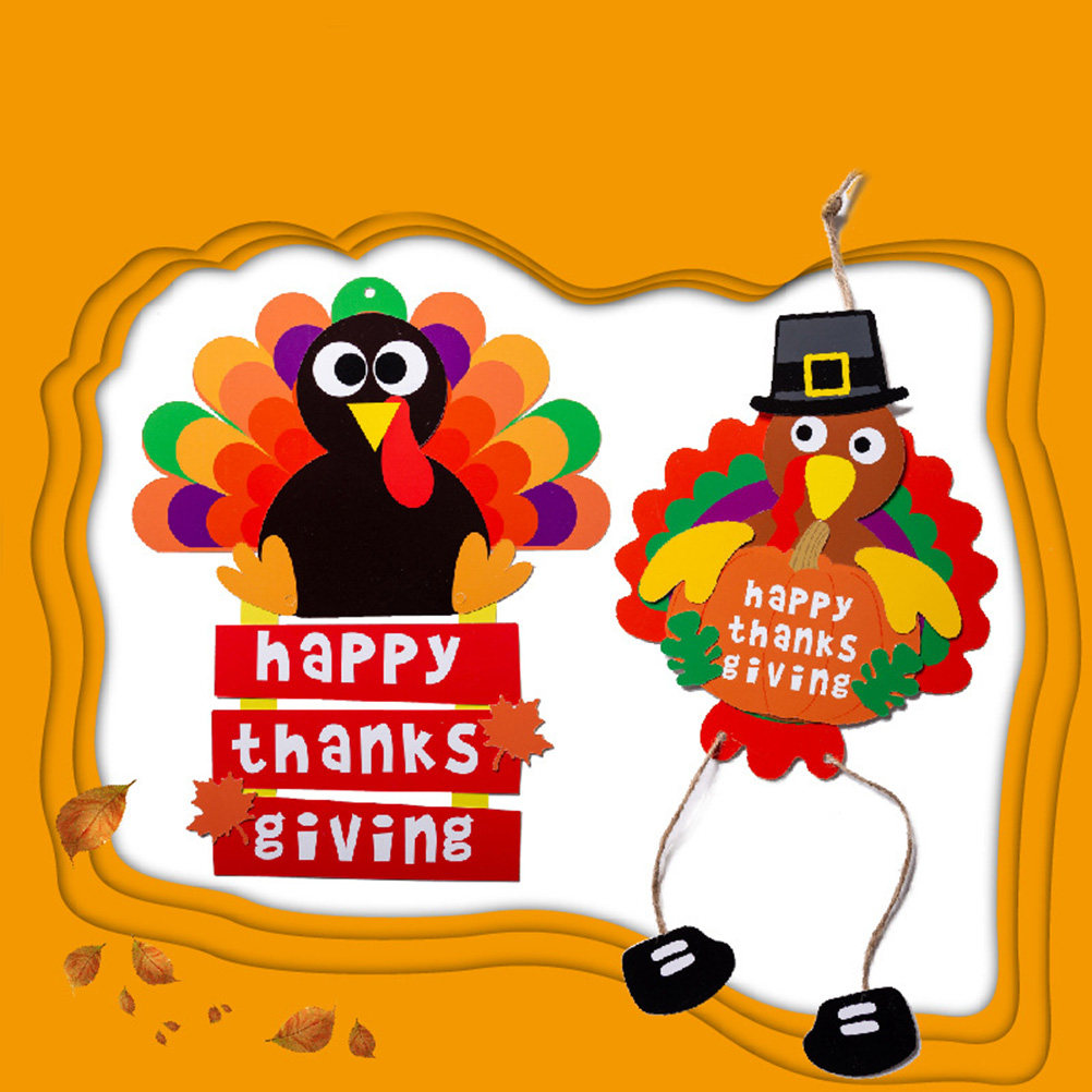 2Pcs Turkey Hanging Decoration - огляд і ціна Kids Education Wallpaper