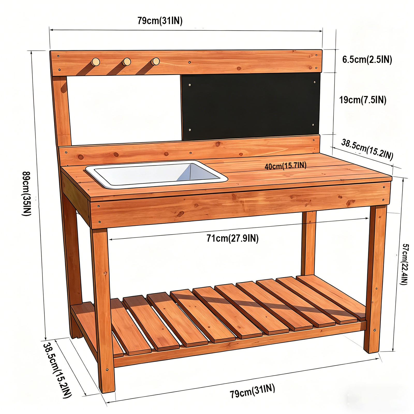 Wooden Potting Benches For Chi - огляд і ціна Kids Education Tools