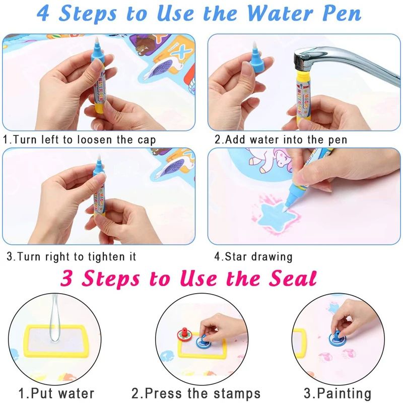 Coolplay Magic Water Drawing M - огляд і ціна Kids Educational Mat