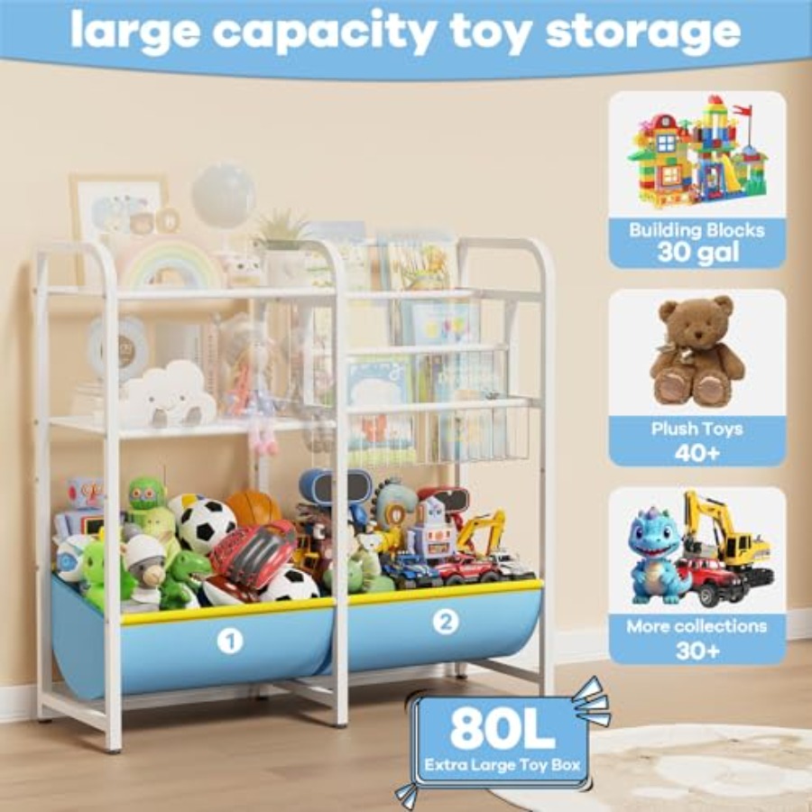 3 in 1 Bookshelf and Toy Stora - огляд і ціна Montessori Shelf Toy
