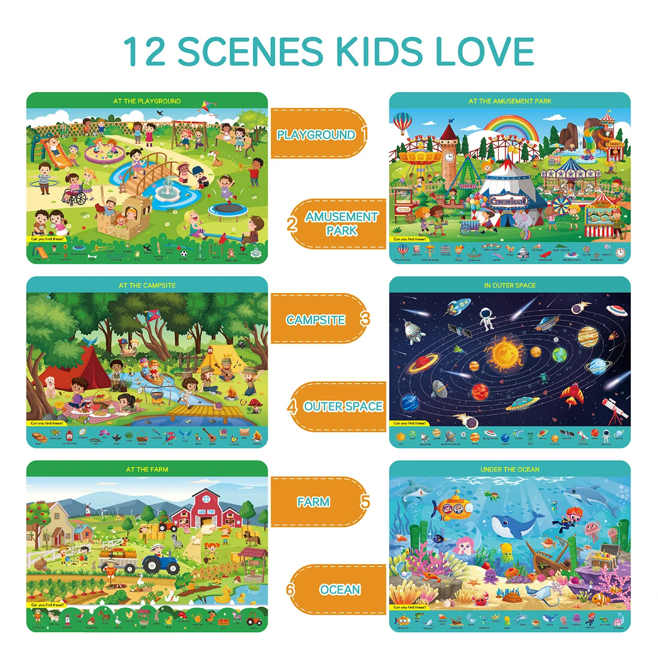 Montessori Search & Find Activ - огляд і ціна Kids Educational Mat
