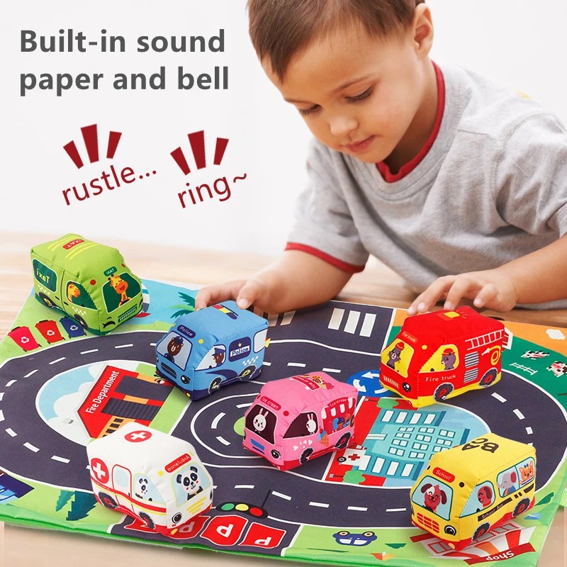 Soft Car Toy Set with Play Mat - огляд і ціна Kids Educational Mat