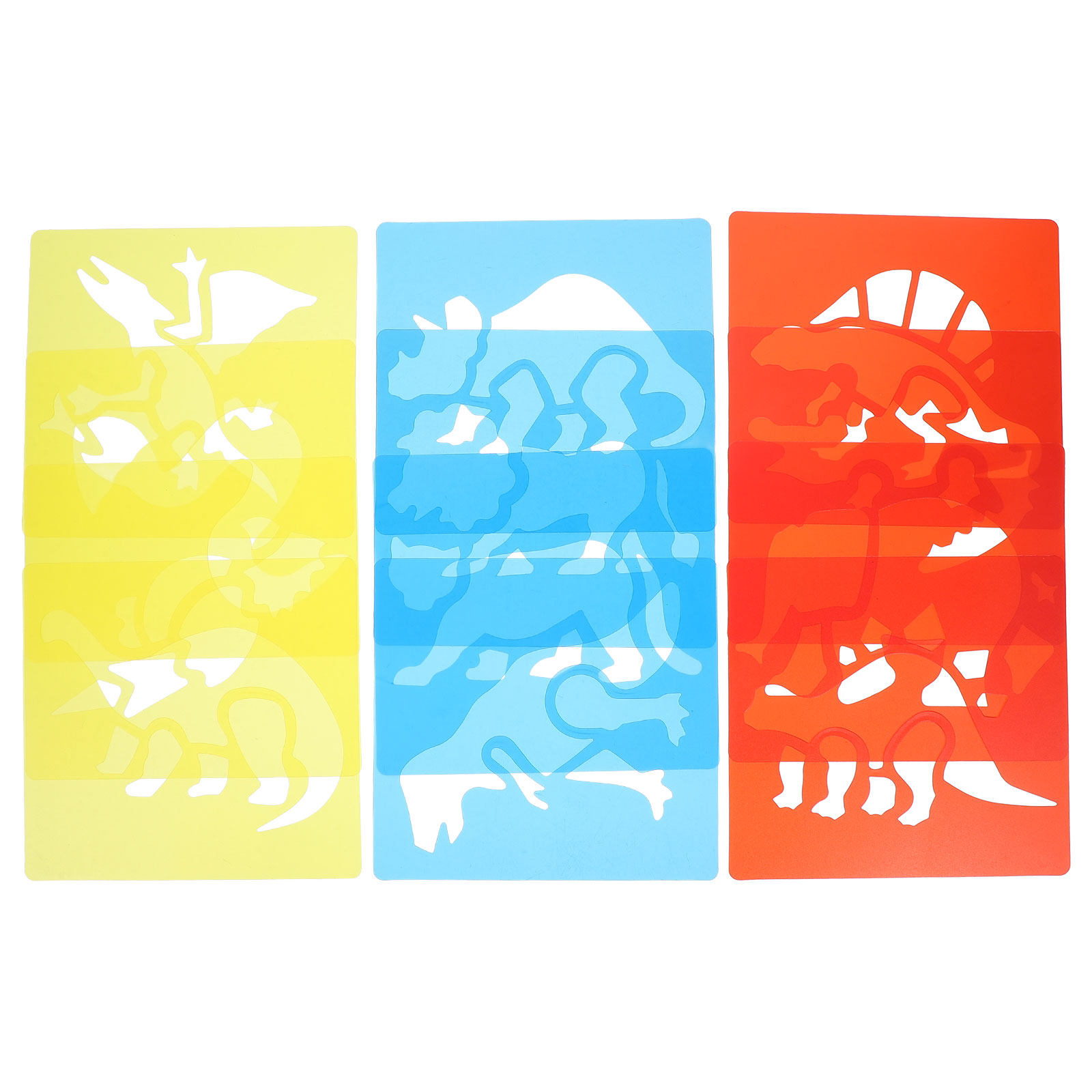 12Pcs Plastic Drawing Stencils - огляд і ціна Kids Education Wallpaper
