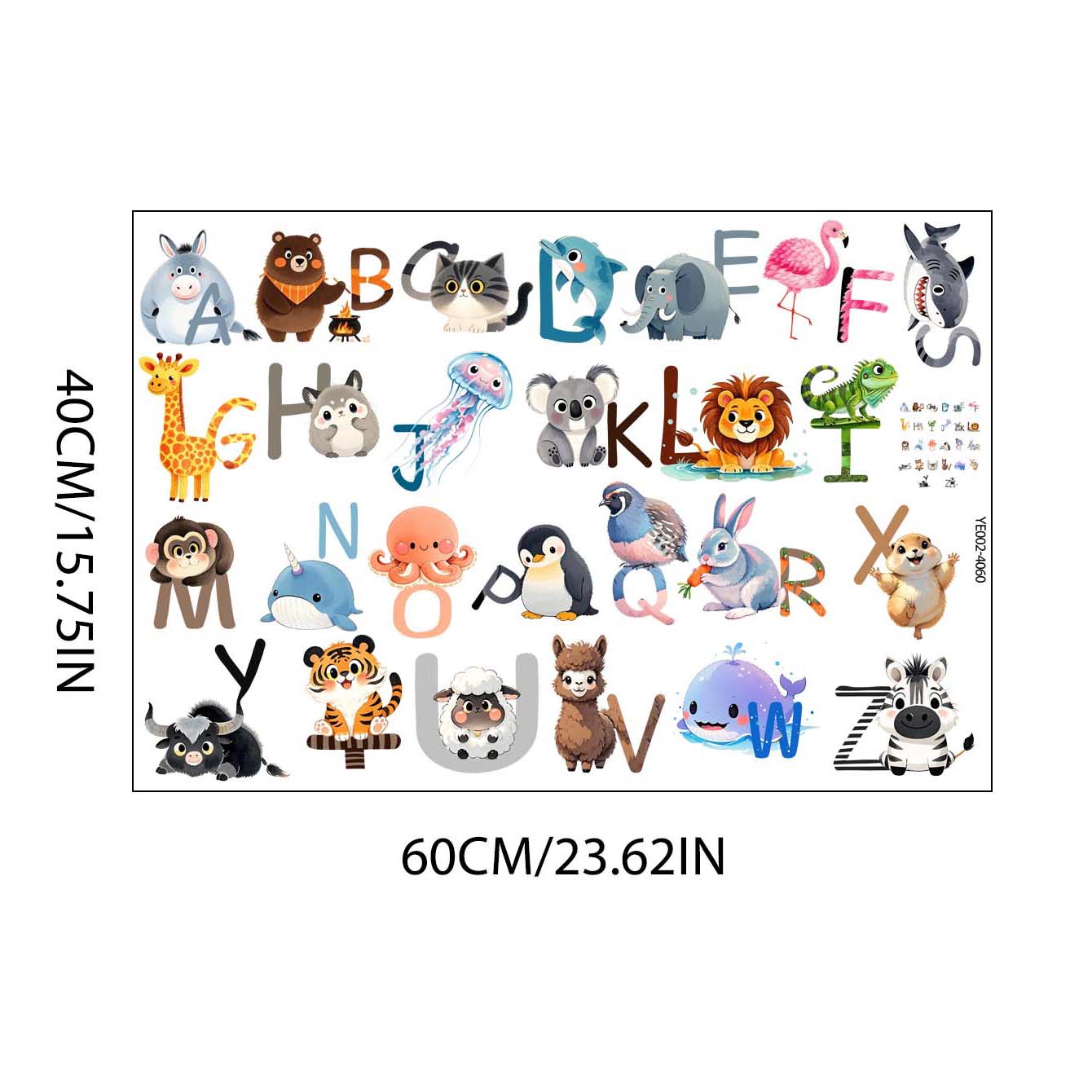 26 Letter English Alphabet Wal - огляд і ціна Kids Education Wallpaper