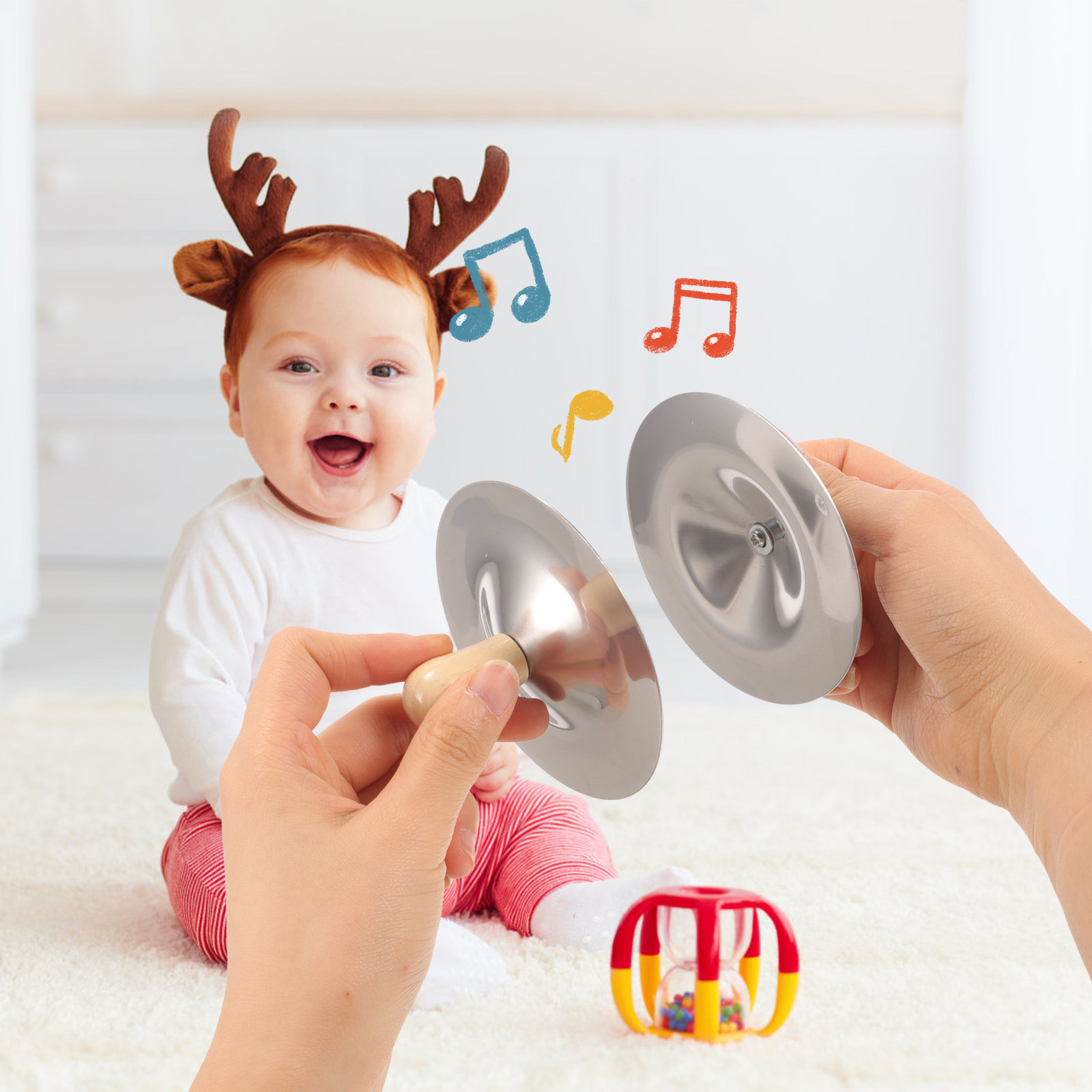 2Pcs Small Finger Cymbals Kids - огляд і ціна Kids Education Tools