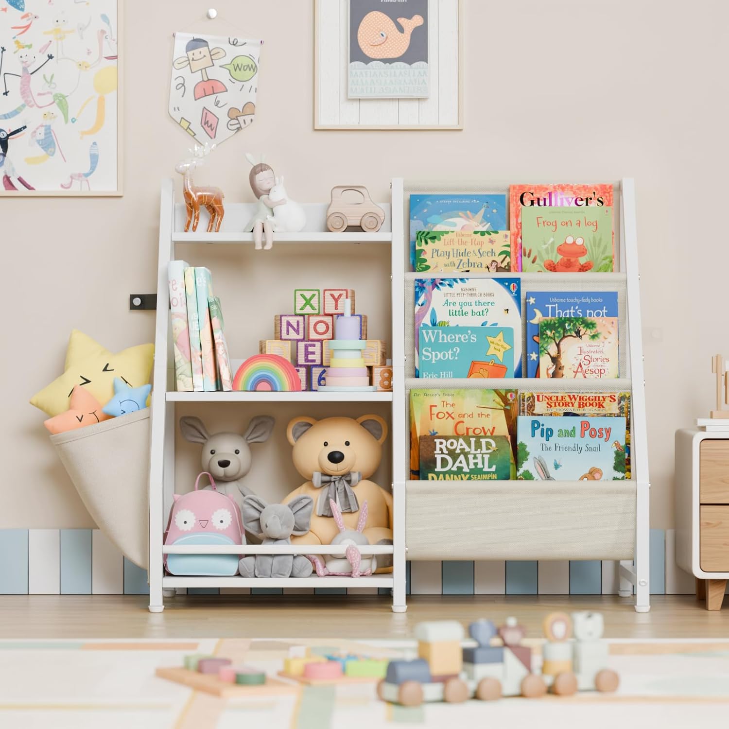 3 Tier Kids Bookshelf and Toy  - огляд і ціна Montessori Shelf Toy